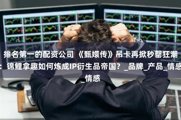 排名第一的配资公司 《甄嬛传》吊卡再掀秒罄狂潮：锦鲤拿趣如何炼成IP衍生品帝国？_品牌_产品_情感