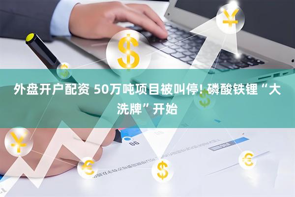 外盘开户配资 50万吨项目被叫停! 磷酸铁锂“大洗牌”开始