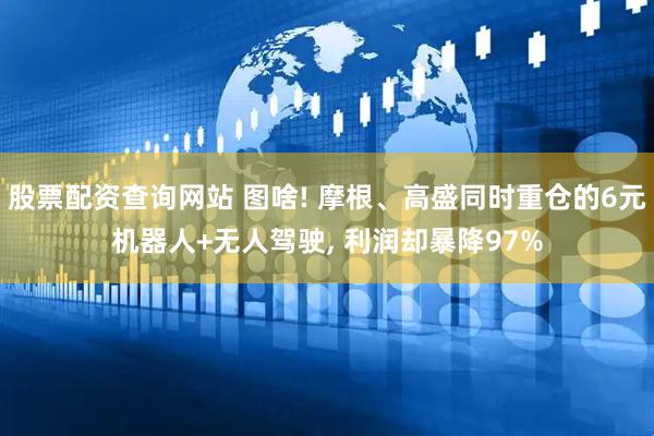股票配资查询网站 图啥! 摩根、高盛同时重仓的6元机器人+无人驾驶, 利润却暴降97%